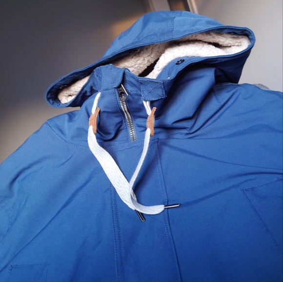 Quiksilver Ferris jacket / short parka blue M - Picture 14 of 14